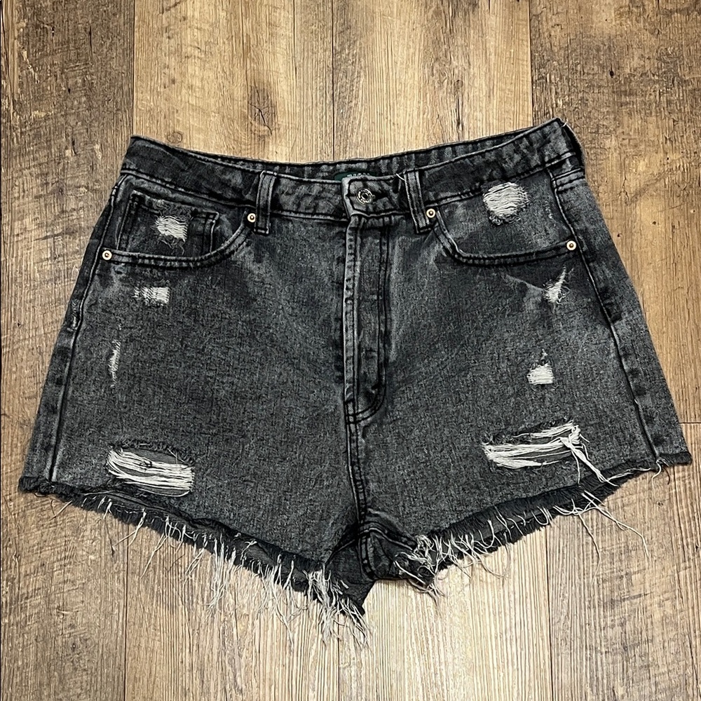 Wild Fable Distressed Charcoal Gray Denim Shorts - Size 12☀️